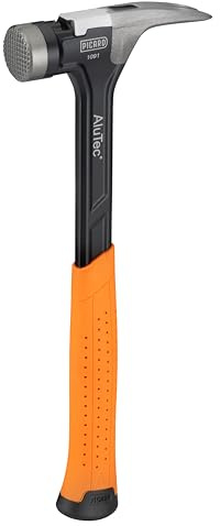 Picard Martello Carpentiere Liscia AluTec®, No. 1095 | Martello da Carpentiere Professionale con Estrazione Chiodi | Leggero E Potente | Ergonomico E Antivibrazione | Hammer Ibrido Alluminio