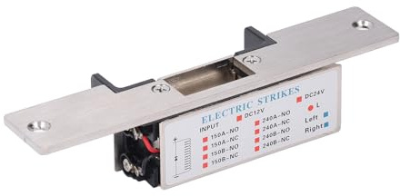 Marhynchus Serratura Elettrica Meccanismo di Sicurezza 12V per di Controllo Accessi Alle Porte Costruzione in Acciaio Inossidabile e PVC Facile Installazione su Porte in Metallo e Legno