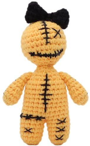 Otbushit Gehäkelte Voodoo-Puppen, 8, 9 x 4, 1 x 13 cm, süße lustige Halloween-Puppe, Stofftier