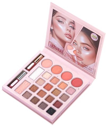 Palettes de Fards à Paupières Cosmétiques 24 Couleurs Résistants aux Traces | Palette de pour les Yeux Pour Filles et Femmes, Tenue Quotidienne, Fête d'Halloween,