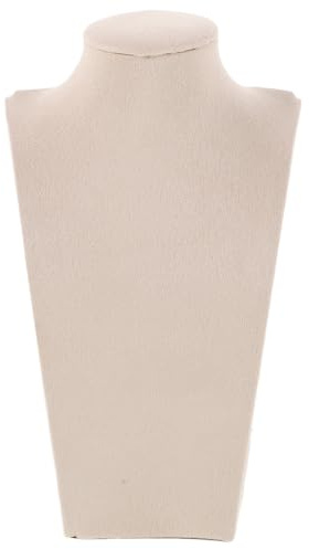 HYTROVE Espositore per Collane 20 CM Porta Collane in Flanella Supporto per Pendenti Busto Manichino Collo Realistico per Fiere e Negozi