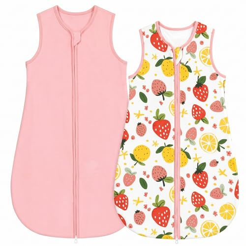 WYTbaby 0.5 Tog Baby Sleeping Bag, Summer Sleep Sack 0-24 Months | Infant Toddler Newborn Essentials Wearable Blanket