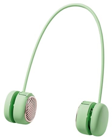 Genérico Ventilador de Cuello,5 Velocidades Silencioso Flexible Y Ponible - Portátil Recargable para Cuello,Para Camping Crucero Aire Coche Viajes Verano Mujeres Hombres
