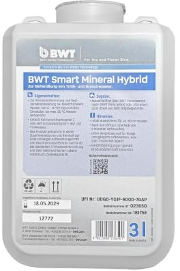 BWT Smart Mineral Dosiermittel für Perla Hybrid & AQA smart Plus, 3L | Behandlung von Trink-/Brauchwasser, Enthärtung, Mineralstoffdosierung