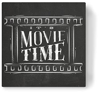 artboxONE Leinwand 30x30 cm Film Movie time Chalk von Anna Kozlenko