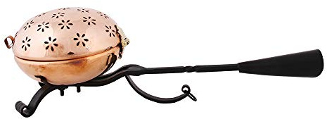 Bitto Räucherpfanne Räuchergefäß TAIF Copper Metall, L: 31,5 cm, H: 8 cm, Ø 11,5 cm