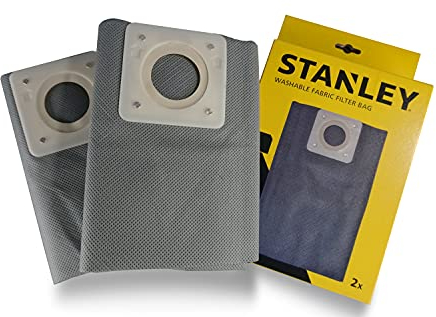 Stanley Sacs Filtrants en Tissu Lavable 20 l pour Aspirateurs Solides et Liquides