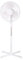 Tom Moritz 16-Inch Oscillating Pedestal Fan, Electric Cooling Fan with 3-Speed Settings & Adjustable Height Stand, White