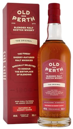Old Perth Original Blended Malt Scotch Whisky 70cl Gift Box, 46% ABV