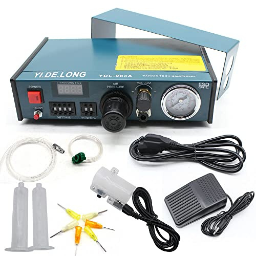 220V Automatic Glue Dispenser Solder Paste Liquid Controller Dropper Professioneller Präziser Klebstoffspender Flüssigkeitsspender YDL-983A