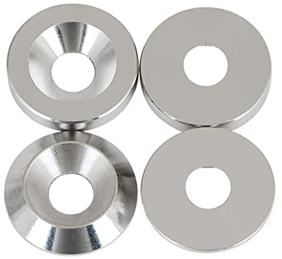 Ctongrun-Flache Unterlegscheiben M3 M4 M5 M6 M8 M10 Edelstahl Konische Fisheye Senkkopfschraube Konkave Konvexe Konische Unterlegscheibe, gute Korrosionsbeständigkeit(Cone,M6x16x3 (5pcs) Flat)
