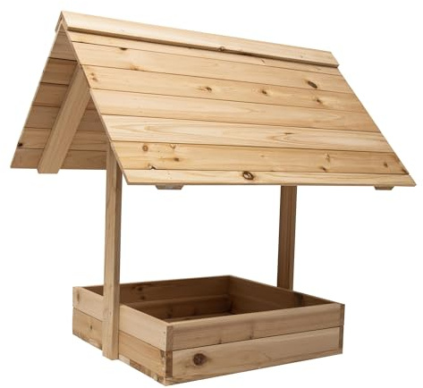 WERKA PRO Holzfutterstelle für Hühner 70 x 60 x h 70cm