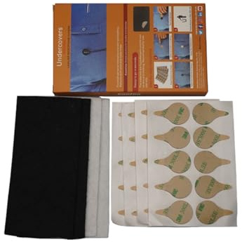 Amykite 40Stück weiche Kreise,Mikrofone-Windschutzscheiben-Abdeckungen,zum Verstecken von Lavalier-Mikrofone in der Kleidung,um Wind und andere Geräusche zu reduzieren,schwarz/weiße Stoffkreise,je 20