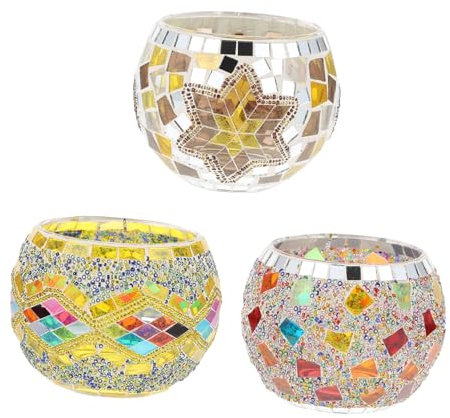 Amosfun 3stücke Teiliges Eleganter -kerzenhalter Mit Romantischem Design Für Stimmungsvolle Tischdekoration Für Hochzeiten Und Besondere Anlässe