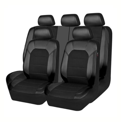 ADOVZ Autositzbezüge für VW Amarok/Beetle/Bora/Caddy/Corrado/EOS/Golf 2000-2023 2024, Allwetter rutschfest Wasserdicht Atmungsaktiv Schonbezug, Auto-Sitzbezug Zubehör,Black