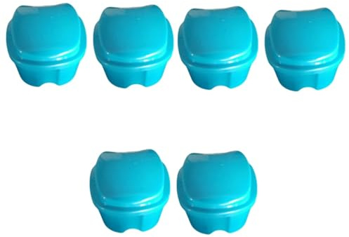 FOMIYES 6 Piezas Caso De Postiza Kit De Reparación De Dentaduras Postizas Tabletas Limpiadoras De Dentaduras Postizas Diente Falso Seguro Dedicado Caja De Almacenaje