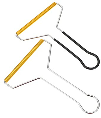 Afeitadora de Pelusas para Ropa Manual de Acero Inoxidable 2 Piezas | Pelo de Mascota y Telas Planas, Área Ampliada, Operación Manual, Quita Polvo y Fibras