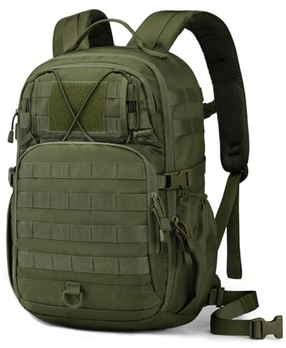 HALOVIE Mochila Táctica Militar 30L, Ultraligera Mochila de Trekking Multibolsillos Molle Mochila para Viajes Excursiones Camping Pesca