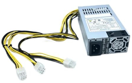 Alimentation 250/300/400/500 W 1U Flexs ATXs PSUs pour petit espace avec câble fixe et PCIe 6 broches