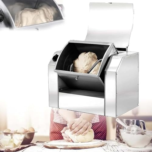 Impastatrice, commerciale, macchina per il pane in acciaio inox da 1100 W/1500 W, 30/50 kg/h, impastatrice elettrica da cucina, perfetta per preparare la pasta per pizza, 3 kg