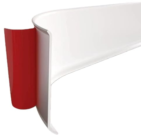 PVC Plinthe Souple Autoadhésive Imperméable Bande Décorative, Mur Garniture Design Peel and Stick pour Bordure de Carrelage Plafond(15cm/1m)