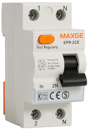 WEBMATEL Interruptor Diferencial para Vivienda 2P 25A 30mA 230V Clase AC 6kA