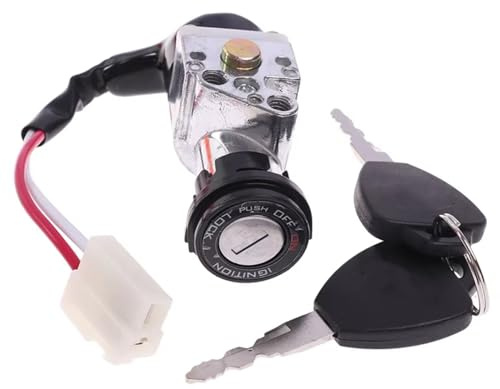 Interruttore Accensione Chiave Caricabatterie universale per mini lucchetto con 2 chiavi per moto bici elettrica scooter elettrico per