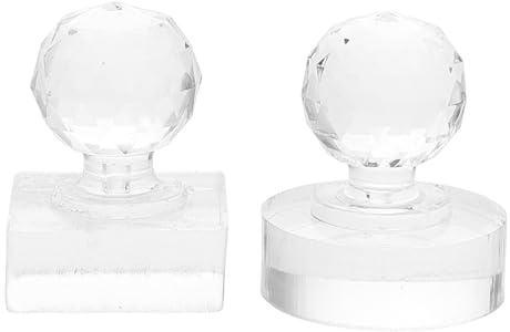 Ciieeo Kit 2 Pezzi Timbri per Ombretti Fai da Te, Strumenti di Pressatura Quadrati e Rotondi per Ombretti, Fard, Cipria Sopracciglia e Illuminante, per Riparazione Palette e Uso