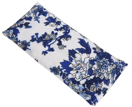 Veemoon Coussin de Yoga Yeux aux Graines Naturelles, Masque de Sommeil Pratique et Patch Oculaire Massant, Taille Unique, Couleur Bleu Clair, Relaxant pour Femmes, pour Contemplation