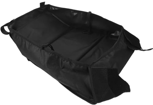 SILENRADAWN Cesta de Almacenamiento para Cochecito de Gran Capacidad en Tela Oxford Negra Instalación y Diseño Práctico para Paseo y Viaje Familiar