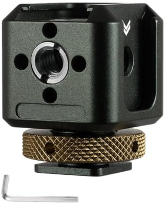 Kamera Blitzschuh Verlängerungshalterung, 4 Kaltschuhe, Aluminiumlegierung für DSLR Mikrofon, LED Lichtmonitor, DSLR Mikrofonhalter
