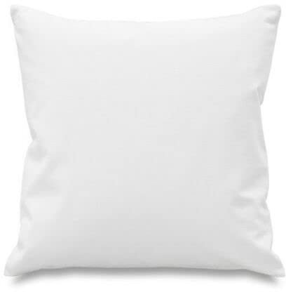 We Personalize cushion Covers 16 x 16 inch - Blank White cover with Invisible Zipper Soft Polyester Twill Couch Cushion covers, suitable for Sublimation Digital Printing & Painting, Washable (1)