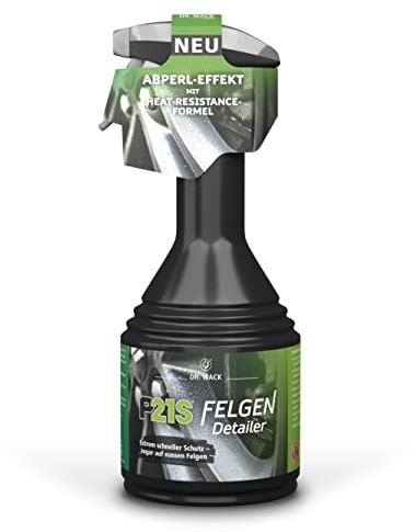 DR. WACK P21S Felgen Detailer 500 ml - Felgen-Spray mit Abperleffekt - Hitzebeständiger Felgenschutz für Auto - Für Stahl- & Alufelgen geeignet - Hochwertige Autopflege