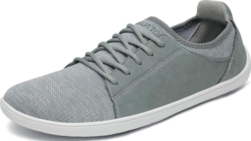 SAGUARO Herr dam minimalistiska barfotaskor fri Walker Luck III-casual andningsbara vandringsskor unisex, 36–48 EU, Ljusgrön, 39 EU