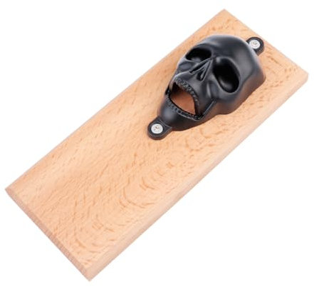 Zerodeko Hochzeitsdekoration Halloween-schädel-flaschenöffner Wandmontierter Bieröffner Aus Holz Wandmontierter Flaschenöffner Aus Holz Kühlschrankmagnet An Der Wand Montiert Legierung