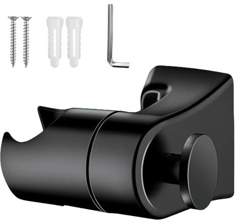 GmwyCzV Soporte Ducha sin Taladro Universal, Soporte Ducha Mano Ajustable 360°, Soporte Ducha Acero Inoxidable, Fuerza Súper Adhesiva - Fácil Instalar - para Ducha Mano o Alcachofa de Ducha