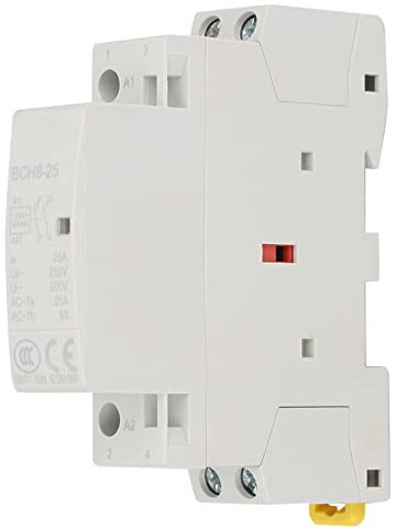 Baxnore AC-Schütz, DIN-Schienen-Haushalts-AC-Schütz, Haushaltsschütz, geräuscharmer Motorschütz für Klimaanlagen-Wärmepumpen-Kühlsysteme