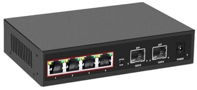 Switch di rete Switch 2.5G Switch 2.5Gbps 10G SFP Gigabit Switch Ethernet 2500Mbps Switch Non Stito For AP Wireless Telecamera IP Con Vlan Funzionalità di rete potenti