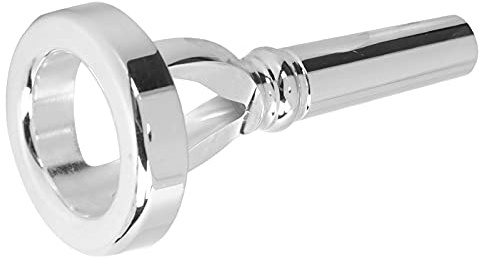 Embouchure de Trombone Embouchure de Tuba, Embouchure de Tuba Argentée Embouchure de Tuba en Cuivre Plaquée Argent Pièces d'entraînement d'Embouchure de Tuba épaisse Standard