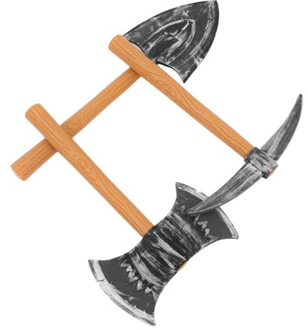 TOYANDONA Data [ Set da 3 Pezzi Cosplay Piccone e Pala Finta in Schiuma per Costume da Nano, Accessori Leggeri e Resistenti per Feste a Tema e Spettacoli Teatrali