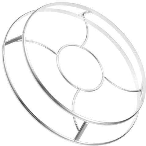 KOCKSHION Edelstahl Dampfeinsatz Multifunktionaler Topfhalter Für Küche Stabiler Wok Mit Hohldesign Zum Dämpfen Und Abkühlen