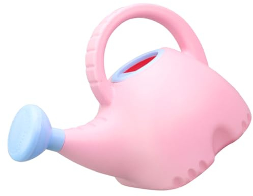 Toyvian Regadera Infantil de Dibujos Animados Forma de Elefante Capacidad 15L Colores Rosa y Azul Boquilla Alargada para Riego Suave Ligera y Portátil para Jardín y Plantas