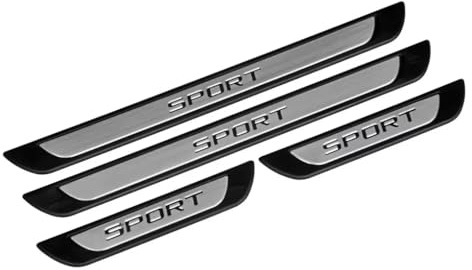 Lot de 4 seuils de portière sport en acier inoxydable chromé pour VW T-ROC