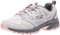 Skechers Women's Hillcrest Pure Escapade Walking Shoe, Gray Leather/Mesh/Pink Trim, 5.5 UK
