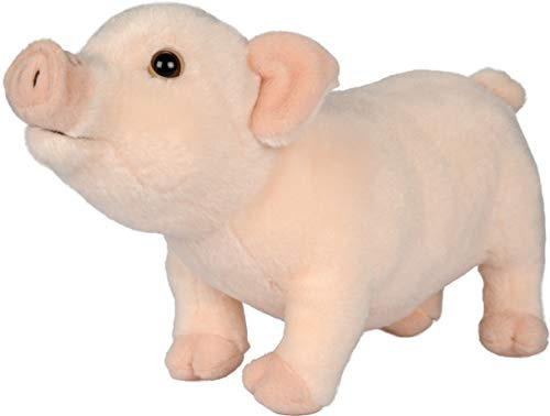 Uni-Toys - Cochon Rose - 28 cm (Longueur) - Porc, Animal de la Ferme - Peluche, Doudou