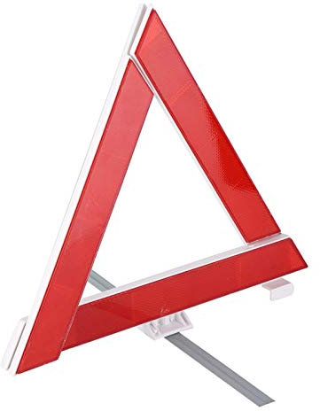 OUKENS Warndreieck, faltbares Auto-reflektierendes Dreieck-Zeichen-Notfall-Warntafel-Auto-Stopp-Schild am Straßenrand Notfall-Kit