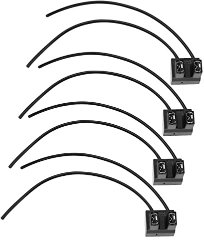 4Pcs H7 PX26D Socle de Lampe Connecteur de Faisceau pour Ampoule H7 PX26D Disjoncteur de Nuit Phares H7 14cm 12V-24V