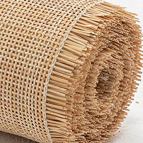 60cm de Largeur, Naturel Rouleau de Cannage Rotin, Cannage Rouleau pour Meuble, Sangle Canne Pré-tissée Ouverte, Toile Tissu en Rotin pour Chaise Armoire Plafond Bricolage Projets de Cannage ( Taille