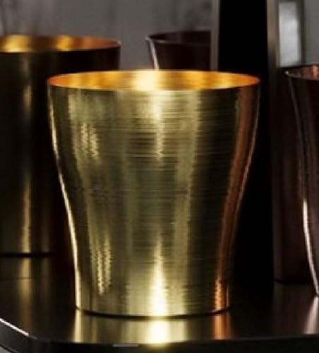 Casa Padrino luxury copper champagne cooler gold Ø 18 x H. 19 cm - Round wine cooler - Sparkling wine cooler - Gastronomy accessories - Restaurant accessories - Hotel accessories - Luxury quality