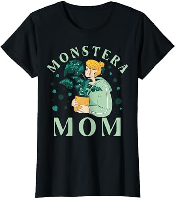 Monstera Mom Monstera Variegata House Plant T-Shirt